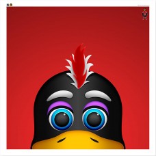 Chicago Blackhawks TOMMYHAWK 12 x 12 Minimalist Mascot Poster Print