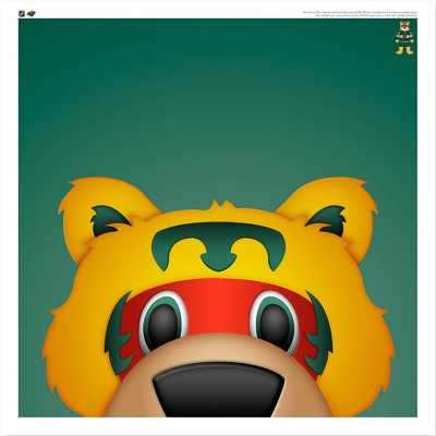 Minnesota Wild Nordy 12 x 12 Minimalist Mascot Poster Print
