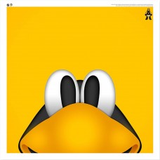 Pittsburgh Penguins Iceburgh 12 x 12 Minimalist Mascot Poster Print