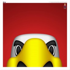 Washington Capitals Slapshot 12 x 12 Minimalist Mascot Poster Print