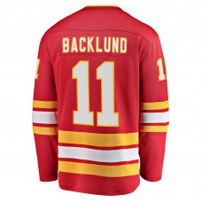 Mikael Backlund Calgary Flames Home Breakaway Player Jersey - Red