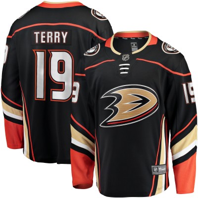 Игровая джерси Troy Terry Anaheim Ducks Home Team Breakaway - Black