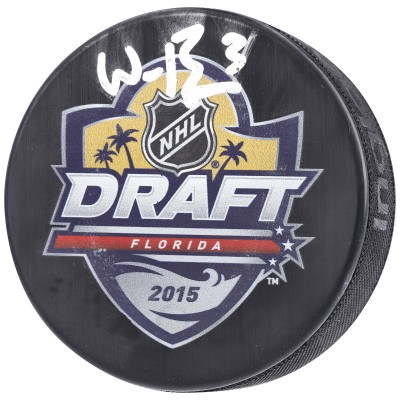 Шайба с автографом Will Borgen Seattle Kraken Fanatics Authentic Autographed 2015 NHL Draft Logo