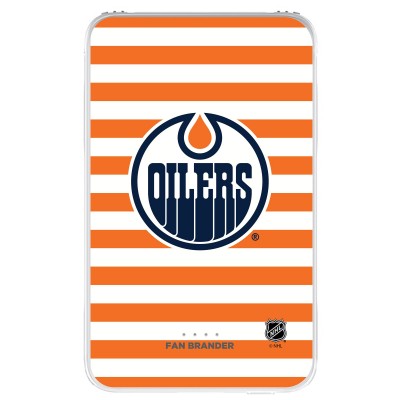 Edmonton Oilers Stripe Design 10,000 mAh Portable Power Pack