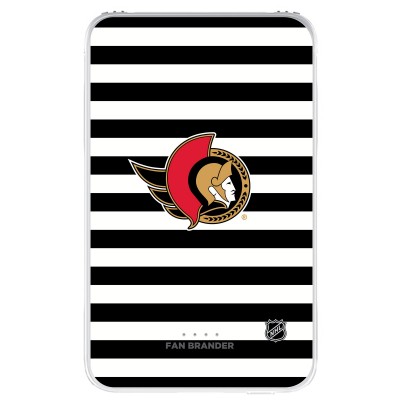 Ottawa Senators Stripe Design 10,000 mAh Portable Power Pack