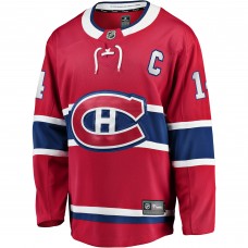Игровая джерси Nick Suzuki Montreal Canadiens Home Captain Patch Breakaway - Red