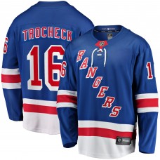 Vincent Trocheck New York Rangers Home Breakaway Player Jersey - Blue