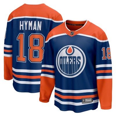 Игровая джерси Zach Hyman Edmonton Oilers Home Breakaway - Royal