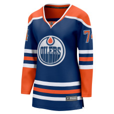 Женская джерси Edmonton Oilers Stuart Skinner Fanatics Royal Home Breakaway Женская джерси Edmonton Oilers Stuart Skinner Fanatics Royal Home Breakaway