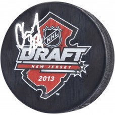Шайба с автографом Carson Soucy Seattle Kraken Fanatics Authentic Autographed 2013 NHL Draft Logo