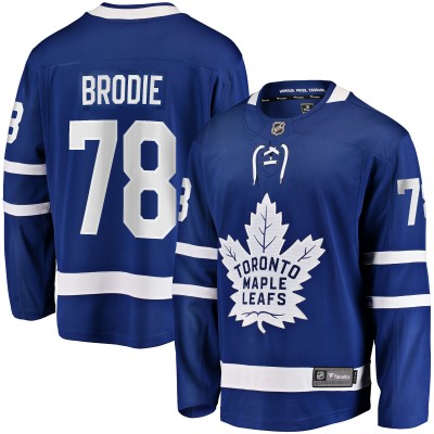 Игровая джерси TJ Brodie Toronto Maple Leafs Home Breakaway - Blue