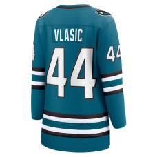 Женская джерси San Jose Sharks Marc-Edouard Vlasic Fanatics Teal Home Breakaway