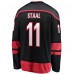 Игровая джерси Jordan Staal Carolina Hurricanes Home Captain Patch Breakaway - Black