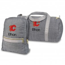 Calgary Flames Personalized Small Backpack and Duffle Bag Set