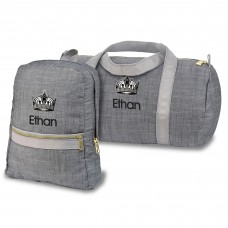 Los Angeles Kings Personalized Small Backpack and Duffle Bag Set