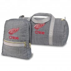 Detroit Red Wings Personalized Small Backpack and Duffle Bag Set