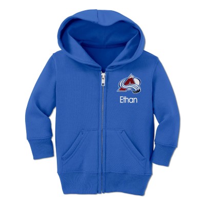 Толстовка на молнии Toddler Colorado Avalanche Chad & Jake Royal Personalized