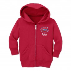 Толстовка на молнии Toddler Montreal Canadiens Chad & Jake Red Personalized