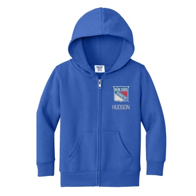 Толстовка на молнии Toddler New York Rangers Chad & Jake Royal Personalized