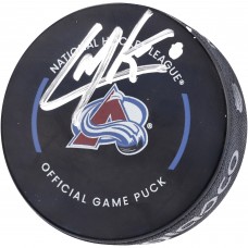 Autographed Colorado Avalanche Cale Makar Fanatics Authentic Inglasco 2022-23 Official Game Model Puck