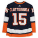 Autographed New York Islanders Cal Clutterbuck Fanatics Authentic Navy adidas 2020 Reverse Retro Jersey