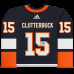 Autographed New York Islanders Cal Clutterbuck Fanatics Authentic Navy adidas 2020 Reverse Retro Jersey