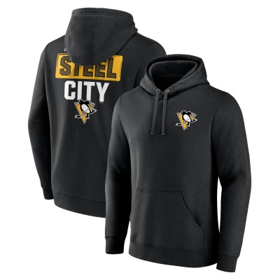 Pittsburgh Penguins Black Territorial Pullover Hoodie