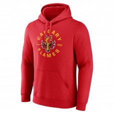 Calgary Flames Red Represent Pullover Hoodie