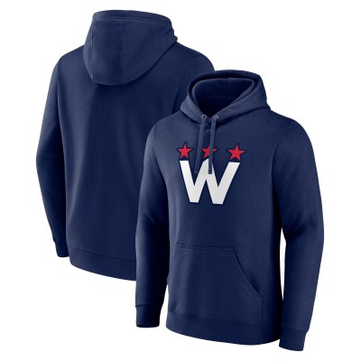 Washington Capitals Navy Alternate Team Logo Pullover Hoodie