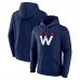 Washington Capitals Navy Alternate Team Logo Pullover Hoodie