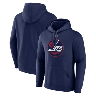 Winnipeg Jets Navy Alternate Logo Pullover Hoodie