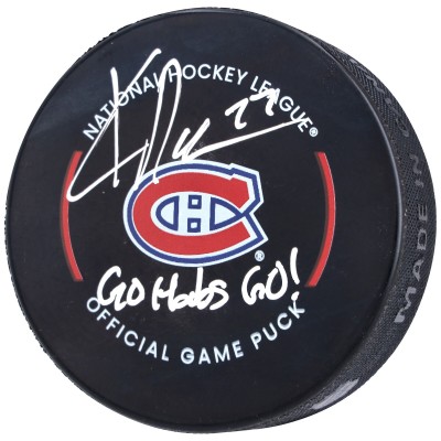 Шайба с автографом Kirby Dach Montreal Canadiens Fanatics Authentic Official with Go Habs Go! Inscription
