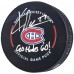 Шайба с автографом Kirby Dach Montreal Canadiens Fanatics Authentic Official with Go Habs Go! Inscription