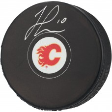 Autographed Calgary Flames Jonathan Huberdeau Fanatics Authentic Hockey Puck
