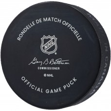 Autographed Calgary Flames Jonathan Huberdeau Fanatics Authentic Official Game Puck