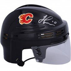 Autographed Calgary Flames Jonathan Huberdeau Fanatics Authentic Black Mini Helmet
