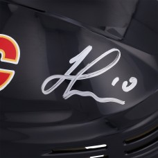 Autographed Calgary Flames Jonathan Huberdeau Fanatics Authentic Black Mini Helmet