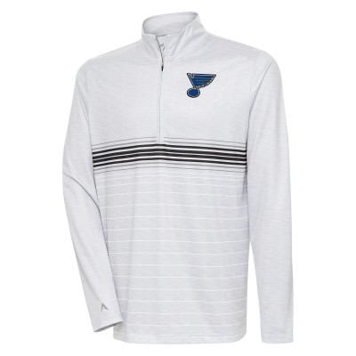 Кофта на молнии St. Louis Blues Antigua Bullseye - Heather Gray/Black