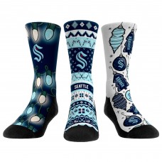 Три пары носков Seattle Kraken Rock Em Socks Unisex Holiday