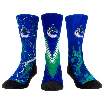 Три пары носков Vancouver Canucks Rock Em Youth