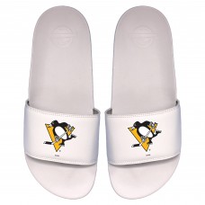 Pittsburgh Penguins ISlide Youth Primary Logo Motto Slide Sandals - White
