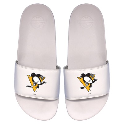 Шлепки Pittsburgh Penguins ISlide Youth Primary Logo Motto - White
