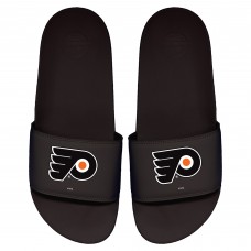 Philadelphia Flyers ISlide Primary Logo Motto Slide Sandals - Black