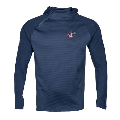 Толстовка Columbus Blue Jackets Levelwear Ascent Insignia Asymmetric Quarter-Zip - Navy