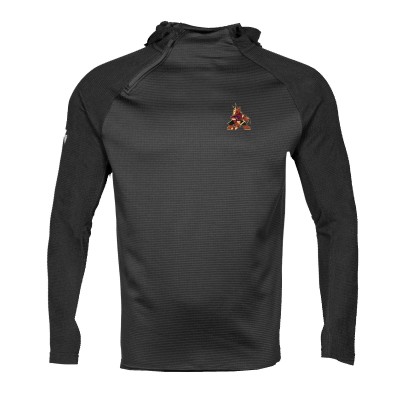 Кофта с асимметричной молнией Arizona Coyotes Levelwear Ascent Insignia - Black