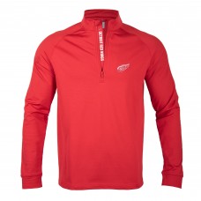 Detroit Red Wings Levelwear Calibre Icon Mantra Quarter-Zip Pullover Top - Red