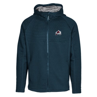 Толстовка на молнии Colorado Avalanche Levelwear Navy Durham Insignia