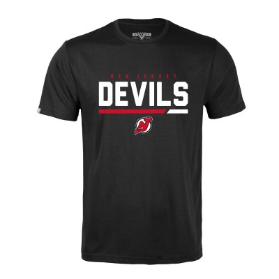 Футболка New Jersey Devils Levelwear Logo Richmond - Black