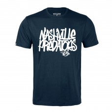 Nashville Predators Levelwear Richmond Graffiti T-Shirt - Navy