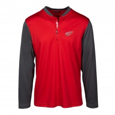 Detroit Red Wings Levelwear Spector Quarter-Zip Pullover Top - Red/Charcoal